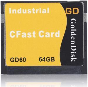 Goldendisk CFAST 2.0 Memory 64GB 3400X 510MB/S Read Professional Solid State Disk Factory Bulk Price High performance NAND MLC Flash