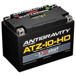 Antigravity ATZ-10-HD Re-Start Lithium Powersport Battery 360 Cranking Amps, Ultra-Lightweight with Built-In Jump Starting Antigravity ATZ-10-HD Re-Start Lithium Powersport Battery 360 Cranking Amps, Ultra-Lightweight with Built-In Jump Starting