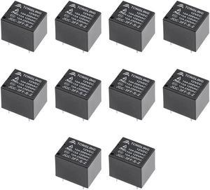 10Pcs JQC-3FF-S-Z DC 12V Coil SPDT 5Pin PCB Electromagnetic Power Relay.