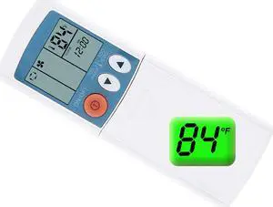 Universal Lcd Air Conditioner Remote Contro for Mitsubishi Kp3as / Kp3bs / Kp2es / Kp2bs / K2ps / Kp2cs Display in Fahrenheit