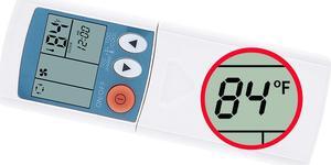New for Mitsubishi Mcfh-18nv Mcfh-24nv Km04a Kp0a Msh-A18nd Msh-A24nd Air Conditioner Remote Control Display in Fahrenheit