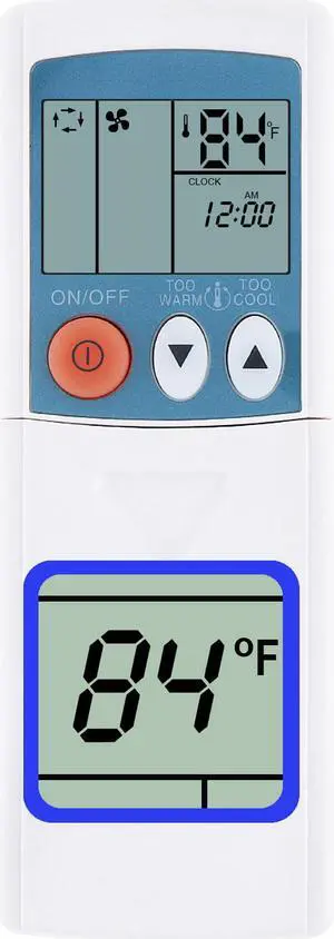 Remote Control Suibtable for Mitsubishi Air Conditioning Msz-Ge06na Msz-Ge09na Msz-Ge12na Msz-Ge15na Msz-Ge18na Msz-Ge24na Display in Fahrenheit
