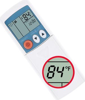 Remote Control for Mitsubishi Msz-24na Muz-A12yvh Muz-A09yvh Kp2bs Mcfz-A12wv Muz-A12yv Mcfz-A18wv Air Conditioner Display in Fahrenheit