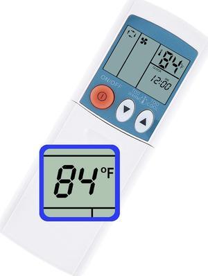 Remote Control Rkx502a001 Replace Rkx502a001g Rkx502a001c Rkx502a001b Suitable for Mitsubishi Air Conditioner Air Conditioning Display in Fahrenheit
