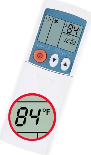 for Mitsubishi Km05e Kd05d Conditioner Air Conditioning Remote Control for Km09a Km09d Km09e Km09g Muz-A09yv Display in Fahrenheit