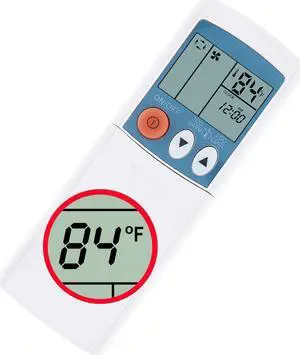 Remote Control for Mitsubishi Rya502a007a Rya502a007b Kfr-36gw/M Air Conditioner Display in Fahrenheit