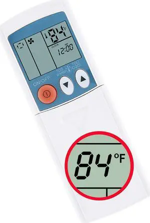 New Air Conditioner Remote Control Suitable for Mitsubishi Mp04b Mp04a Mp2b Air Conditioner  Display in Fahrenheit