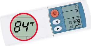 Air Conditioning Remote Control for Mitsubishi Electric Central Air Conditioning W001cp R61y23304 Display in Fahrenheit