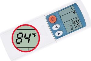 New Air Conditioner Remote Controller for Mitsubishi Srkqi25h 35h Rkx502a001 Ryd502a017 Display in Fahrenheit