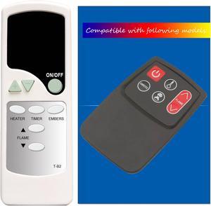 Compatible with Twin Star ClassicFlame Classic Flame Duraflame Fireplace Stove Heater Infrared Remote Control 36EB110-GRT 36EB220-GRT (T-B2)