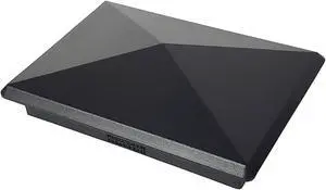3.5" x 5.5" Heavy Duty Aluminium Pyramid Post Cap for Actual 3.5" x 5.5" Wood Posts - Black