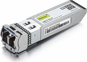 10GBase-LR SFP+ Transceiver, 10G 1310nm SMF, up to 10 km, Compatible with Ubiquiti UniFi UF-SM-10G
