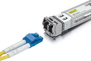 For Cisco SFP-10G-LR 10GBase-LR SFP+ Transceiver,10G 1310nm SMF,  with OS2 LC Fiber Patch Cable 3M