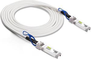 [White Cable ] 25G SFP28 SFP+ DAC Cable - 25GBASE-CR SFP28 to SFP28 Passive Direct Attach Copper Twinax Cable for Cisc0 SFP-H25GB-CU2M, 2-Meter(6.56 ft)
