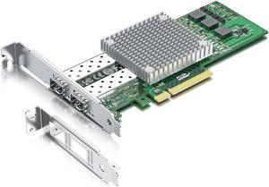 10Gtek 10Gb Network Interface Card, Dual SFP+ Port with Broadcom BCM57810S Chipset, PCI Express Ethernet LAN Adapter Support Windows Server/Windows/Linux/VMware