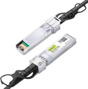 SFP+ DAC Twinax Cable, Passive, Compatible with Cisco SFP-H10GB-CU0.25M, Ubiquiti UniFi, Fortinet and More, 0.25 Meter