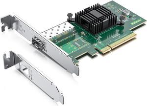 10Gtek 10Gb PCI-E NIC Network Card, Single SFP+ Port, with Intel 82599EN Controller, Ethernet LAN Adapter Support Windows Server/Linux/VMware, Compare to Intel X520-DA1(Intel E10G42BTDA)