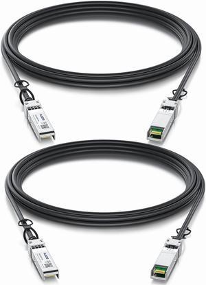 Alwong [2-Pack] 1.5m/4.92ft 10G Direct Attach Copper Cable, SFP+ Passive Twinax DAC Cable for Cisco SFP-H10GB-CU1M, Ubiquiti, D-Link, Huawei, Intel, Meraki, Mikrotik, Netgear, TP-Link etc.