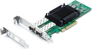 10Gtek 25G Network Adapter Card, w/ Intel Ethernet Controller E810-XXVAM2, Dual SFP28 Port, PCI Express x8 Ethernet LAN Adapter Support Widows10/2016/2019/Centos7/Debian10/Ubuntu20/Vmware/Esxi7.0