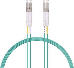 10Gtek Fiber Optic Cable - LC to LC OM3 10Gb/Gigabit Multi-Mode Jumper Duplex 50/125m LSZH Fiber Optic Cord for SFP Transceiver, Aque, 2-Meter(6.6-ft)