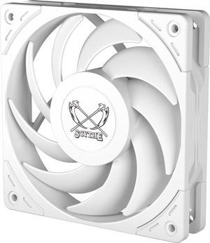 Scythe Wonder Tornado 120 PWN - 2500 RPM, 120mm x 25mm High-Performance Computer Case Fan, Fluid Dynamic Bearing, 4-Pin Connector, Single Pack, White