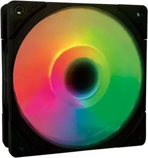 Scythe Wonder Tornado 120 ARGB PWN - 2500 RPM, 120mm x 25mm High-Performance Computer Case Fan, Fluid Dynamic Bearing, 4-Pin Connector, Single Pack, Black