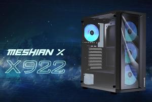 Raidmax X922 ATX Mid Tower Gaming Case with ARBG/RGB Light Fans, Tempered Glass Side Panel, 3.0, Compact and Budget Case (4 ARGB Fans pre-instaled))