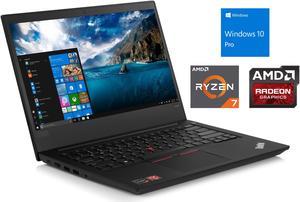 Refurbished Lenovo ThinkPad E495 Notebook 14 FHD Display AMD Ryzen 7 3700U Upto 40GHz 8GB RAM 256GB NVMe SSD Radeon RX Vega 10 HDMI Card Reader WiFi Bluetooth Windows 10 Pro