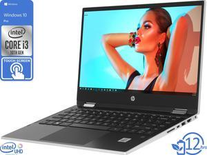 HP Pavilion x360 Notebook, 14" HD Touch Display, Intel Core i3-1005G1 Upto 3.4GHz, 8GB RAM, 256GB SSD, HDMI, DisplayPort via USB-C, Card Reader, Wi-Fi, Bluetooth, Windows 10 Pro S