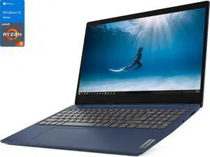 Lenovo IdeaPad 3 Laptop, 15.6" FHD Display, AMD Ryzen 5 5500U Upto 4.0GHz, 8GB RAM, 256GB NVMe SSD, Vega 6, HDMI, Card Reader, Wi-Fi, Bluetooth, Windows 10 Home (82KU003NUS)