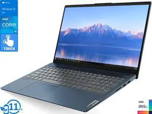 Lenovo IdeaPad 5 Laptop, 15.6" IPS FHD Touch Display, Intel Core i5-1135G7 Upto 4.2GHz, 8GB RAM, 1TB NVMe SSD, HDMI, DisplayPort via USB-C, Card Reader, Wi-Fi, Bluetooth, Windows 10 Pro