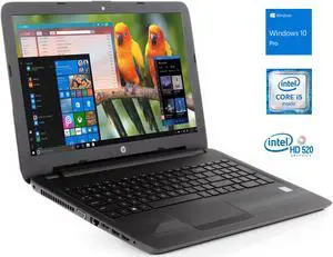 HP 250 G5 15.6" HD Notebook, Intel Dual-Core i5-6200U Upto 2.8GHz, 8GB RAM, 256GB SSD, DVDRW, VGA, HDMI, Card Reader, Wi-Fi, Bluetooth, Windows 10 Pro HP 250 G5 15.6" HD Notebook, Intel Dual-Core i5-6200U Upto 2.8GHz, 8GB RAM, 256GB SSD, DVDRW, VGA, HDMI, Card Reader, Wi-Fi, Bluetooth, Windows 10 Pro