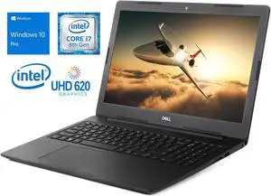 Dell Inspiron 3000 Notebook, 15.6" HD Display, Intel Core i7-8565U Upto 4.6GHz, 16GB RAM, 128GB NVMe SSD + 1TB HDD, HDMI, Card Reader, Wi-Fi, Bluetooth, Windows 10 Pro