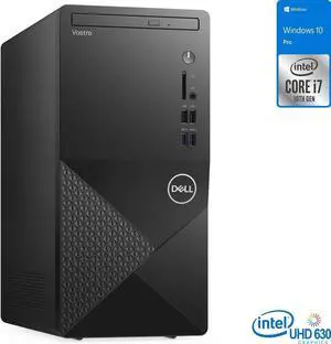 Dell Vostro 3888 Desktop, Intel Core i7-10700 Upto 4.8GHz, 16GB RAM, 512GB SSD, DVDRW, HDMI, VGA, Windows 10 Pro