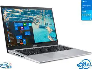 Acer Aspire 5 Laptop, 15.6" FHD Display, Intel Core i3-1115G4 Upto 4.1GHz, 8GB RAM, 256GB NVMe SSD, HDMI, Wi-Fi, Bluetooth, Windows 10 Pro S