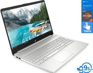 HP 15 Laptop, 15.6" HD Touch Display, AMD Ryzen 7 5700U Upto 4.3GHz, 32GB RAM, 1TB NVMe SSD, Vega 8, HDMI, Card Reader, Wi-Fi, Bluetooth, Windows 10 Pro HP 15 Laptop, 15.6" HD Touch Display, AMD Ryzen 7 5700U Upto 4.3GHz, 32GB RAM, 1TB NVMe SSD, Vega 8, HDMI, Card Reader, Wi-Fi, Bluetooth, Windows 10 Pro