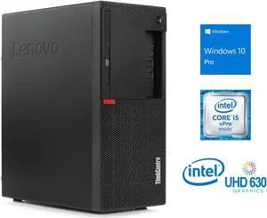 Lenovo ThinkCentre M910t Desktop, Intel Core i5-6500 Upto 3.6GHz, 8GB RAM, 256GB SSD, DVDRW, VGA, DisplayPort, Wi-Fi, Bluetooth, Windows 10 Pro