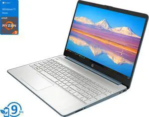HP 15 Laptop, 15.6" FHD Display, AMD Ryzen 5 5500U Upto 4.0GHz, 8GB RAM, 256GB NVMe SSD, Vega 6, HDMI, Card Reader, Wi-Fi, Bluetooth, Windows 11 Home