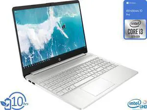HP 15 Notebook, 15.6" HD Display, Intel Core i3-1005G1 Upto 3.4GHz, 8GB RAM, 2TB NVMe SSD, HDMI, Card Reader, Wi-Fi, Bluetooth, Windows 10 Pro