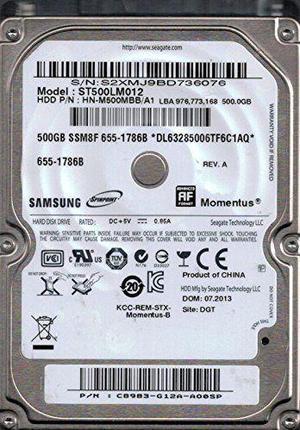 Samsung SpinPoint ST500LM012 500GB 5.4K SATA 2.5" Laptop Hard Drive