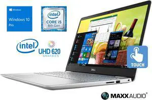 Dell Inspiron 5584 Notebook, 15.6" FHD Touch Display, Intel Core i5-8265U Upto 3.9GHz, 8GB RAM, 512GB NVMe SSD, HDMI, Card Reader, Wi-Fi, Bluetooth, Windows 10 Pro