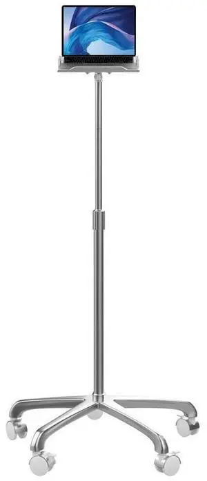 CTA Digital Height-Adjustable Floor Stand With Laptop Holder LT-HFS2