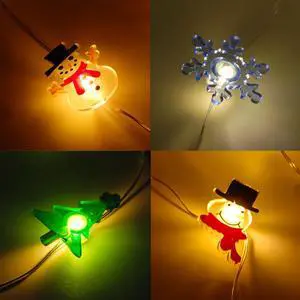 Fuji Labs 20L Mini LED X'Mas String Light Assort (6-Pack) Battery Powered