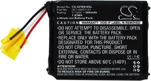 500mAh Battery for Garmin Forerunner 910XT; 361-00057-01