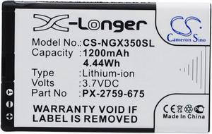 1200mAh battery for NavGear Motorradnavi SLX-350 TourMate SLX-350
