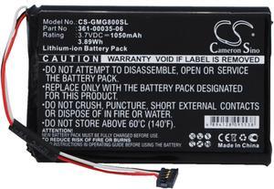 1050mAh Battery for Garmin Approach G8, 361-00035-06