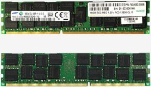 SAMSUNG 16GB 240-Pin DDR3 SDRAM ECC Registered DDR3 1600 (PC3 12800) Server Memory Model M393B2G70QH0-YK0
