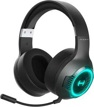 HECATE by Edifier G33BT Wireless Gaming Headset, Bluetooth Gaming Headset with Microphone for PC Nintendo Switch, 60ms Low Latency Wireless Headphones with Detachable Microphone 48H Playtimeblack