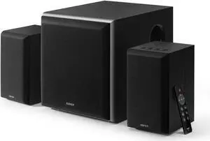 Edifier M601DB Computer Speaker System with Wireless Subwoofer, 2.1 Bookshelf Sound System, Bluetooth 5.1 AptX, 110W RMS, For Desktop, Laptop, Tablets, Phone, TV, Black(Certified Refurbished)