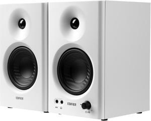 Edifier MR4 Powered Studio Monitor Speakers, 4" Active Near-field Monitor Speaker - White (Pair) - Refurbished